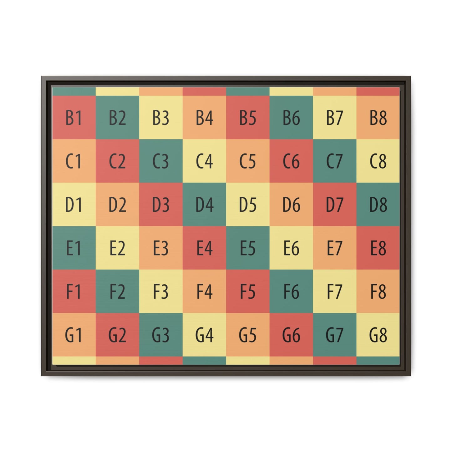 Matte Canvas, Framed (Multi-color)