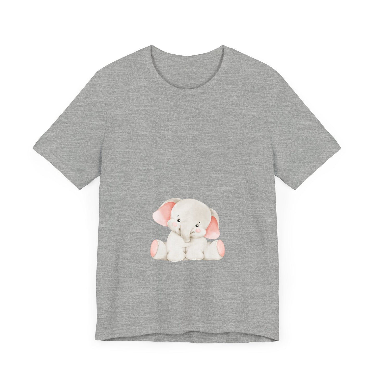 Cute Elephant Graphic Unisex Tee - Adorable Animal Lover Shirt