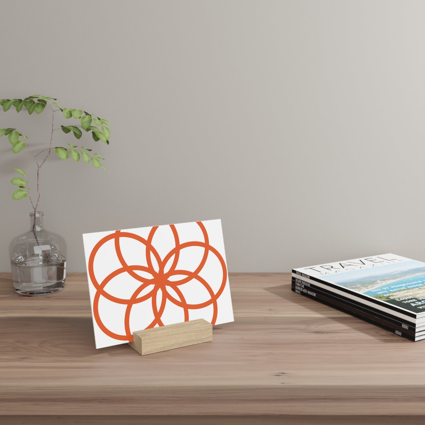 Decorative Gallery Board with Stand - Modern Art Display for Home & Office