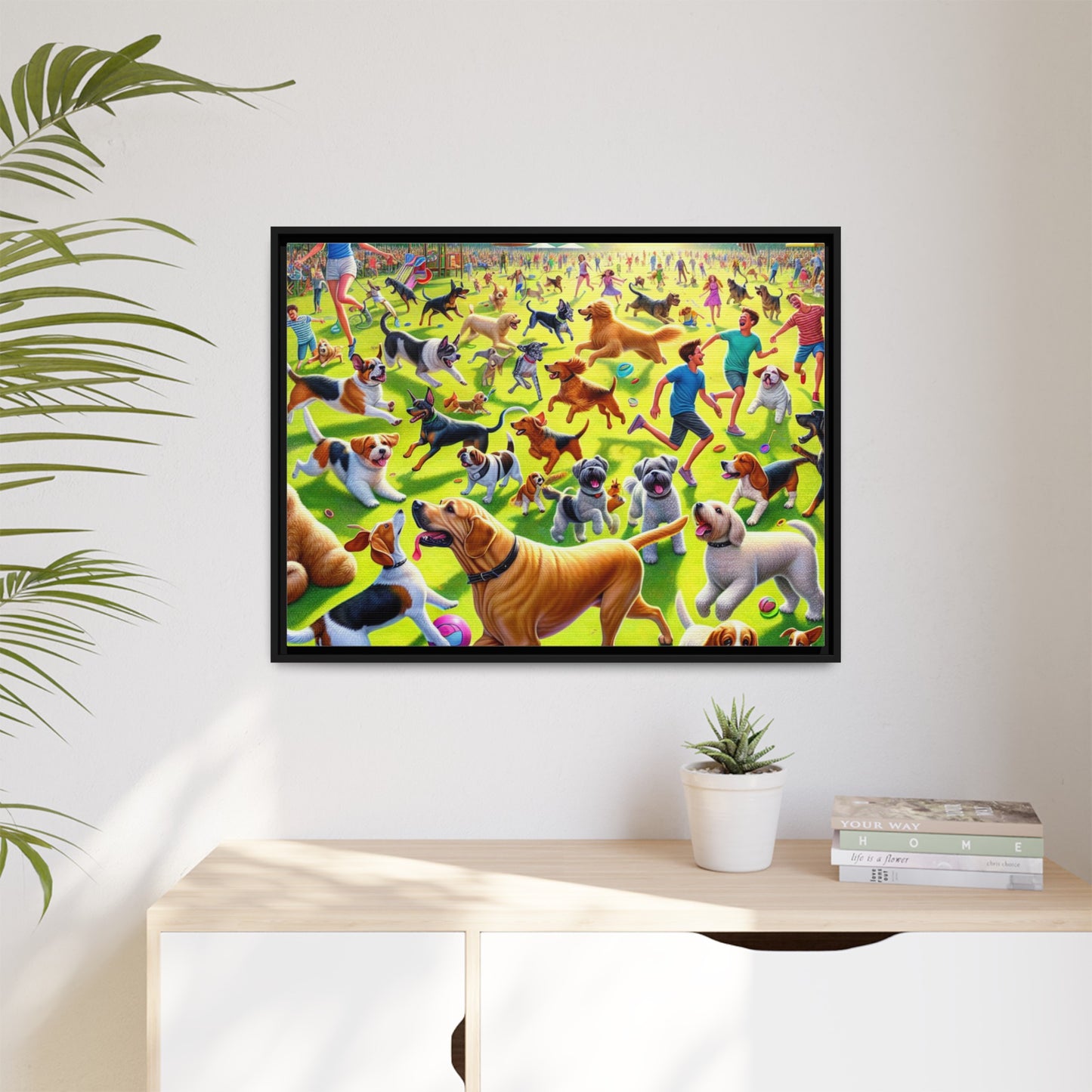 Matte Canvas, Framed (Multi-color)