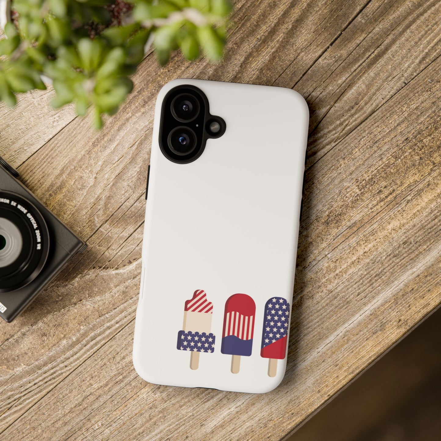 Patriotic Phone Case - Tough Cases with Ice Cream Popsicle Design