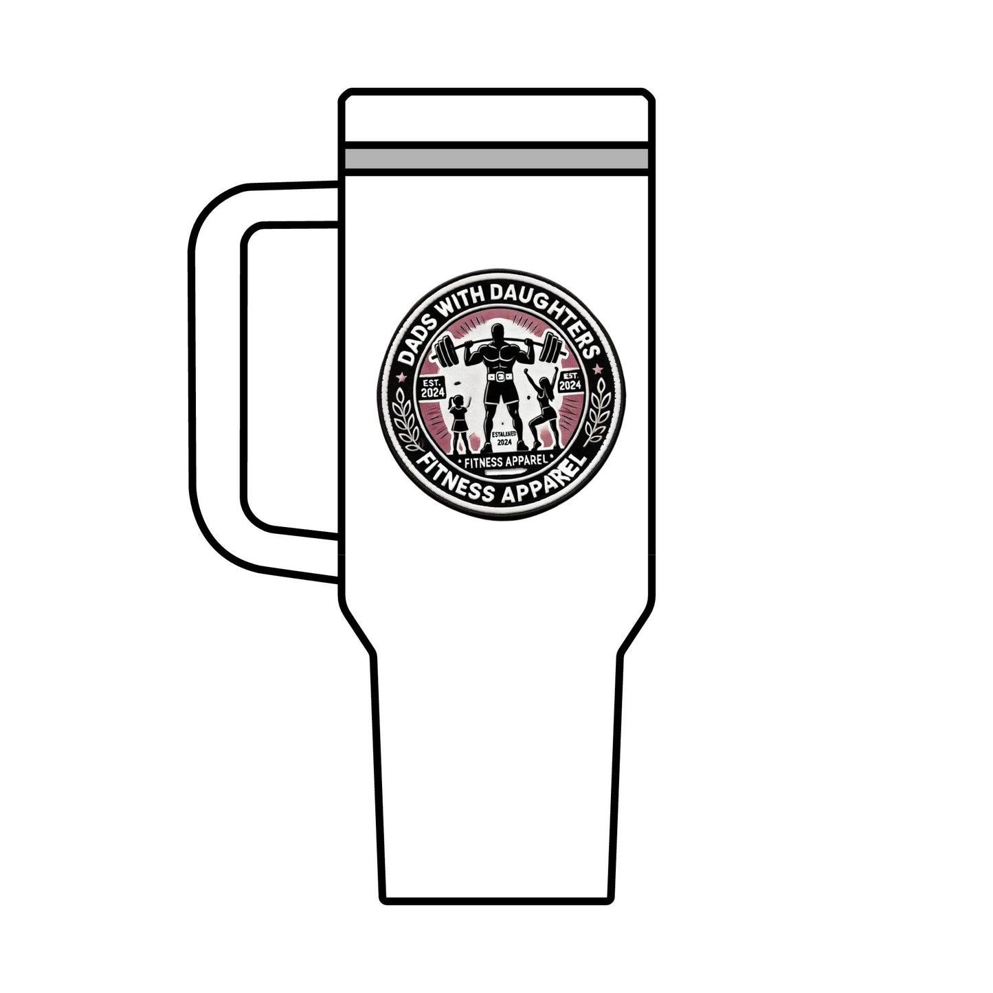 Dads With Daughters 40oz Maxi Cup - Fitness Apparel Travel Mug