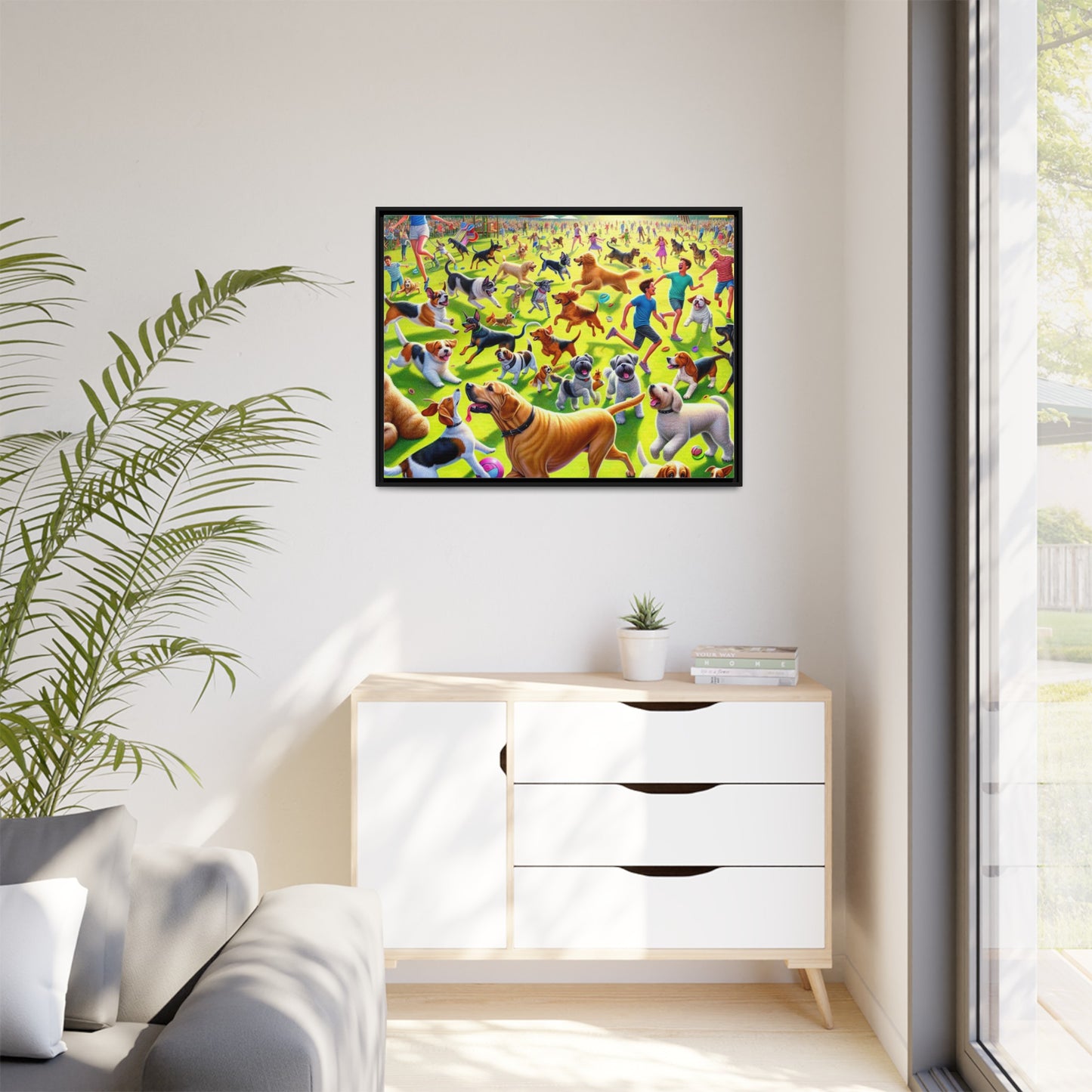 Matte Canvas, Framed (Multi-color)