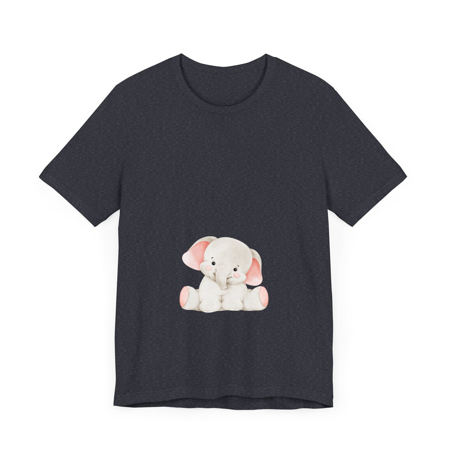 Cute Elephant Graphic Unisex Tee - Adorable Animal Lover Shirt