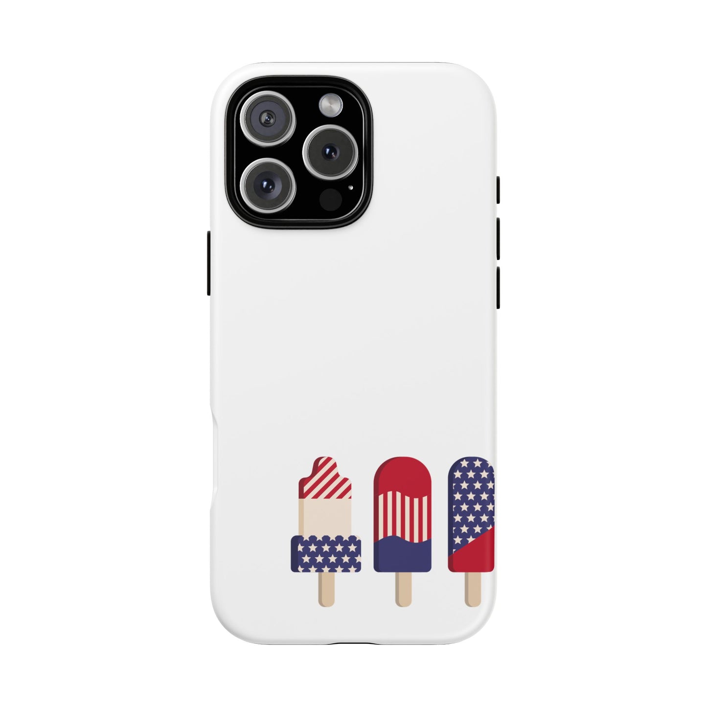 Patriotic Phone Case - Tough Cases with Ice Cream Popsicle Design