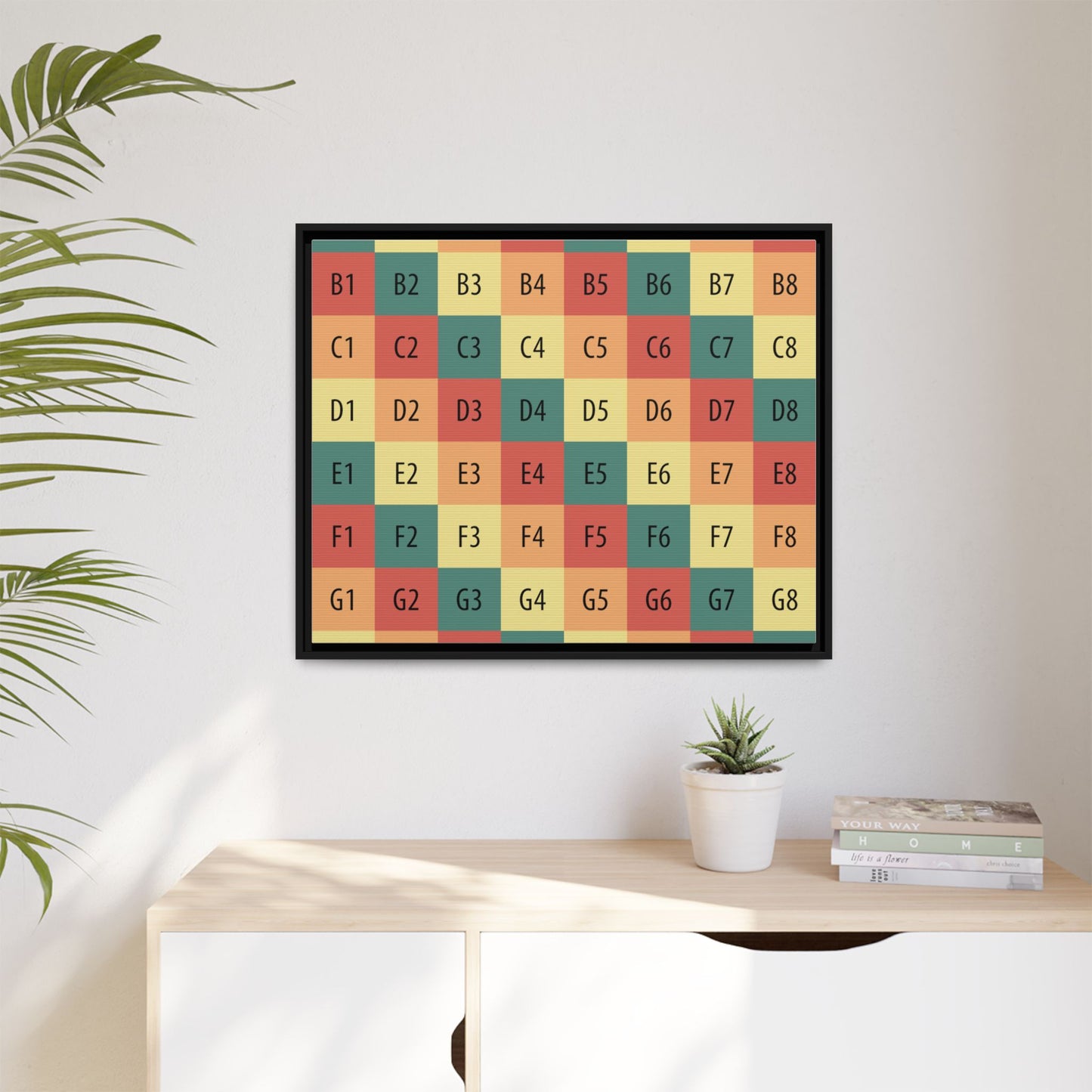 Matte Canvas, Framed (Multi-color)