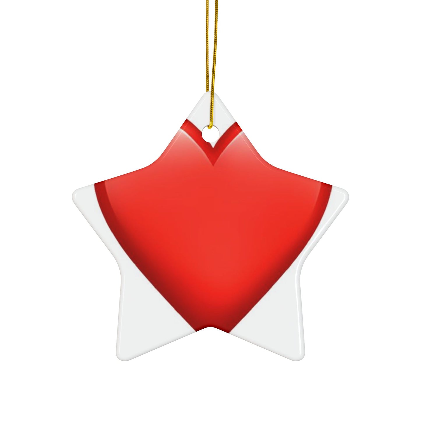 Double-Sided Decorative Ceramic Ornaments – Science & Heart Designs for Holidays