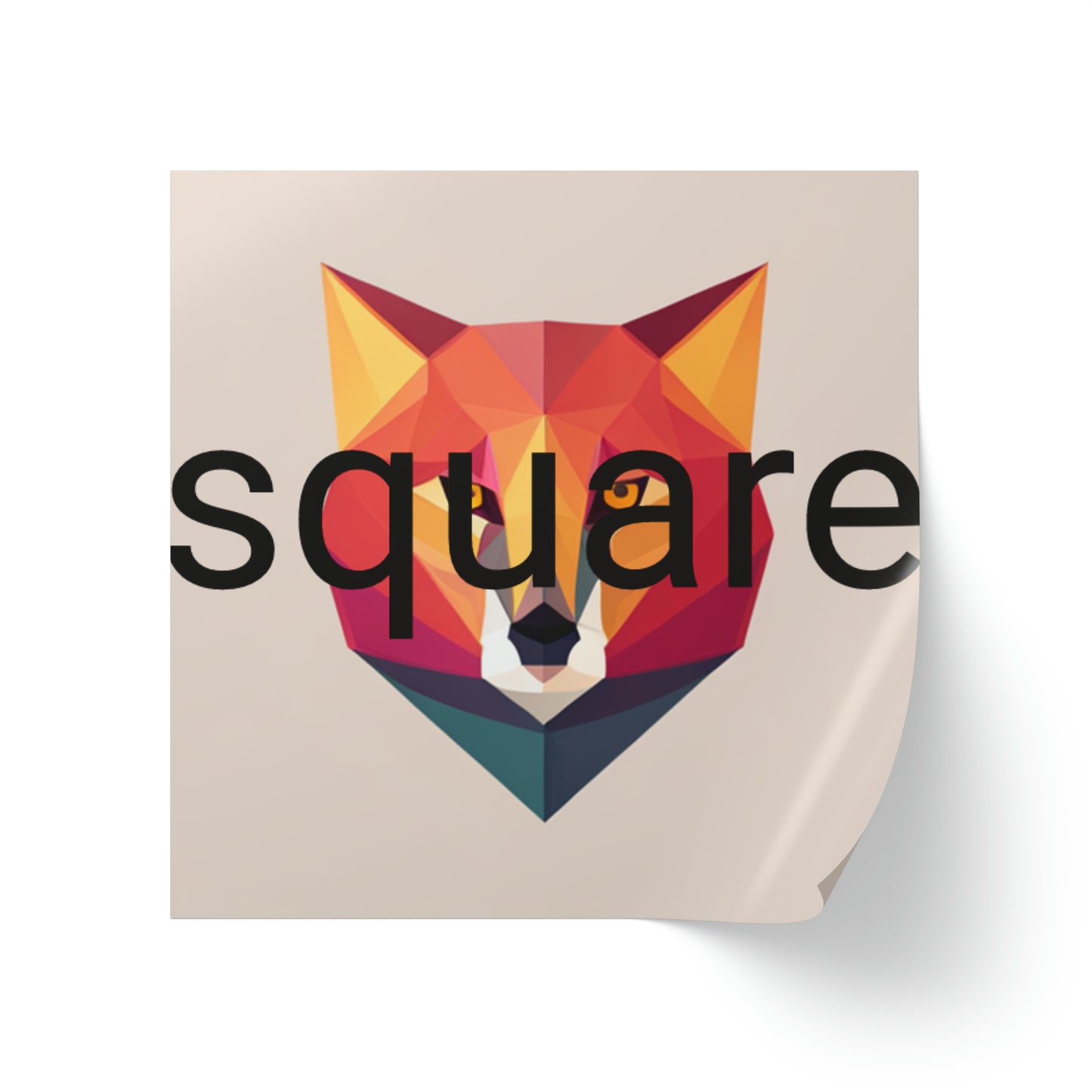 Square Sticker Label Rolls