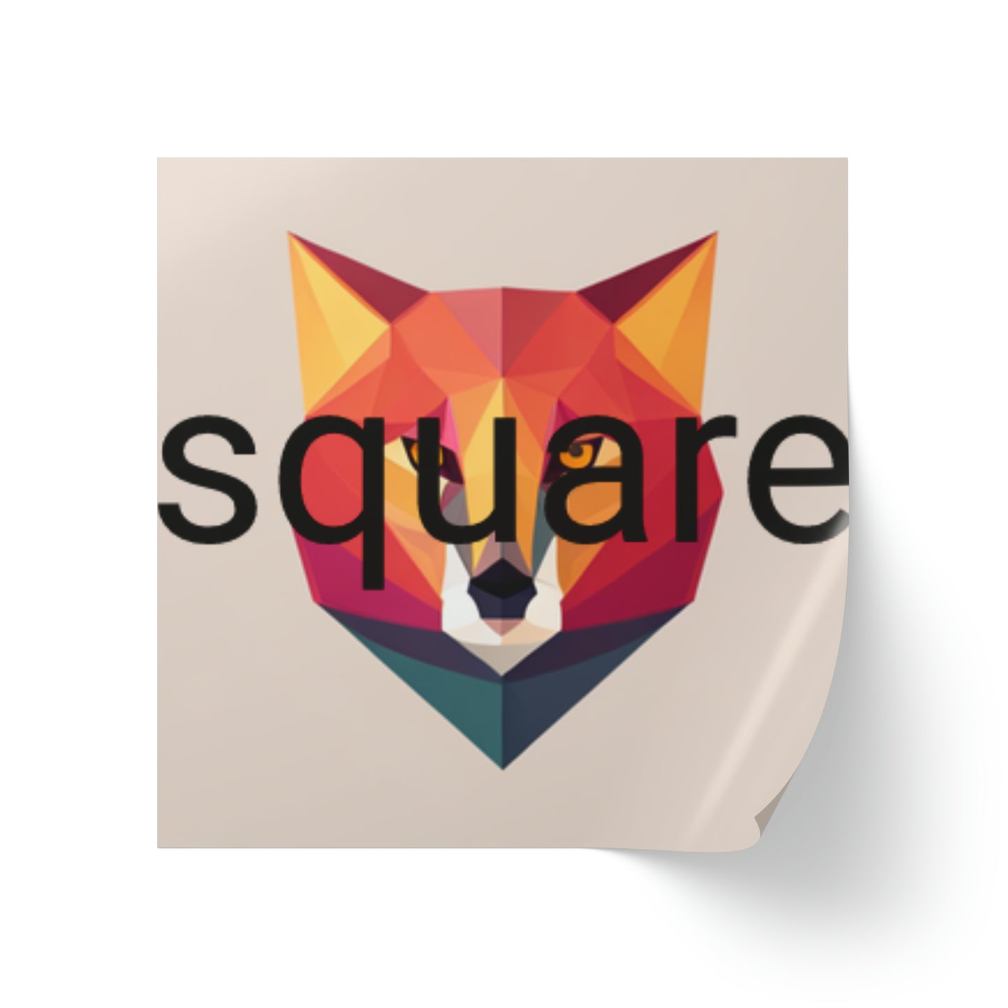 Square Sticker Label Rolls