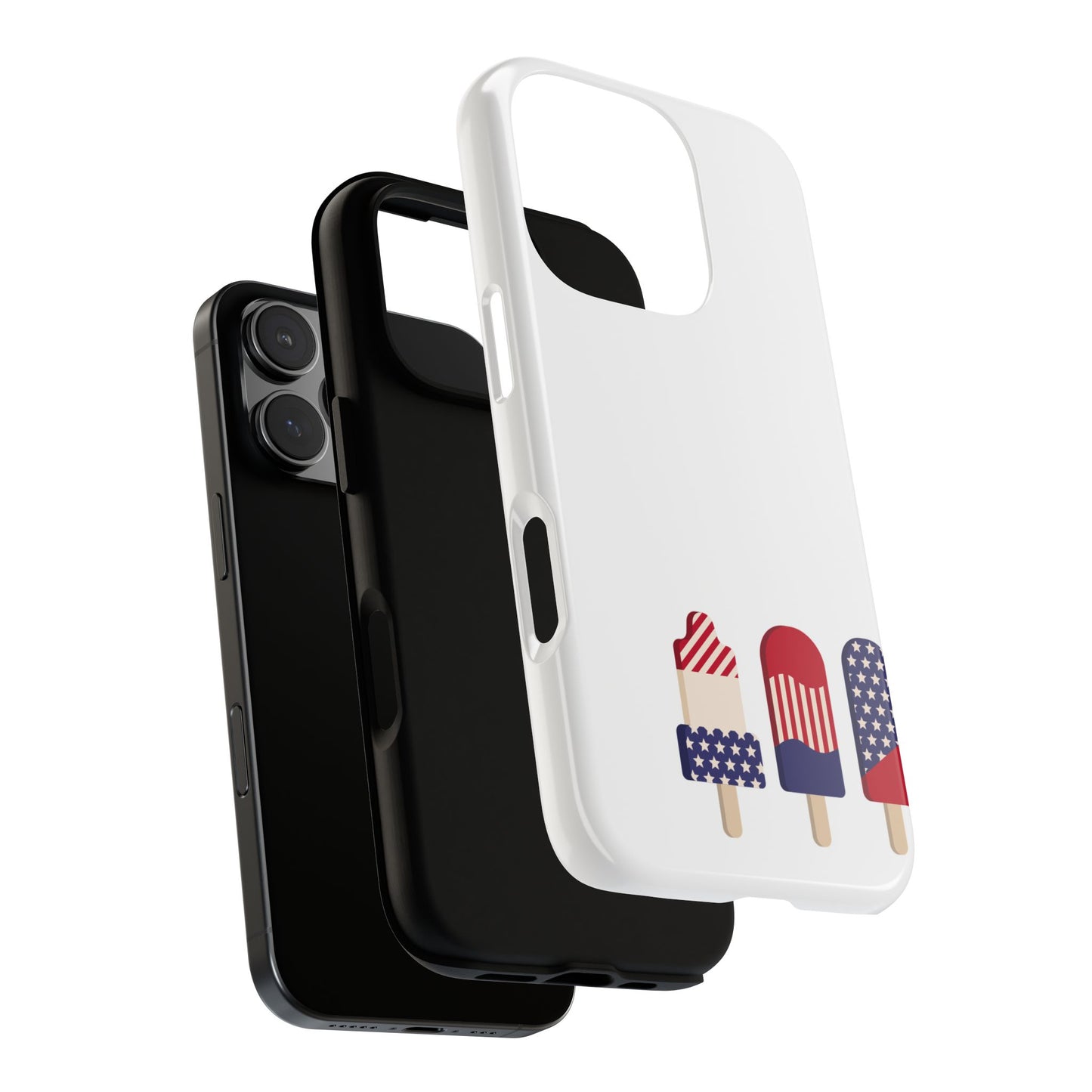 Patriotic Phone Case - Tough Cases with Ice Cream Popsicle Design