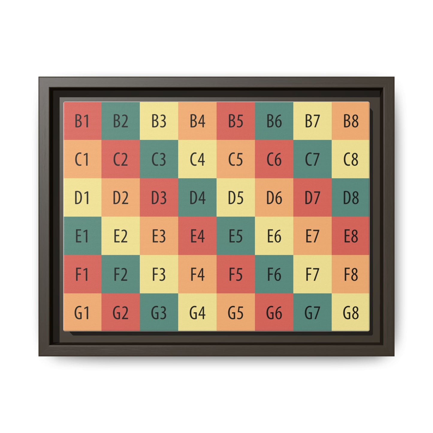 Matte Canvas, Framed (Multi-color)