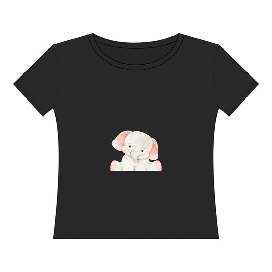 Women's Curvy Fine Jersey Tee