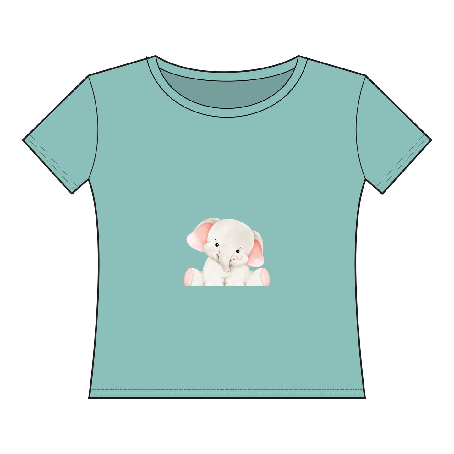 Women's Curvy Fine Jersey Tee