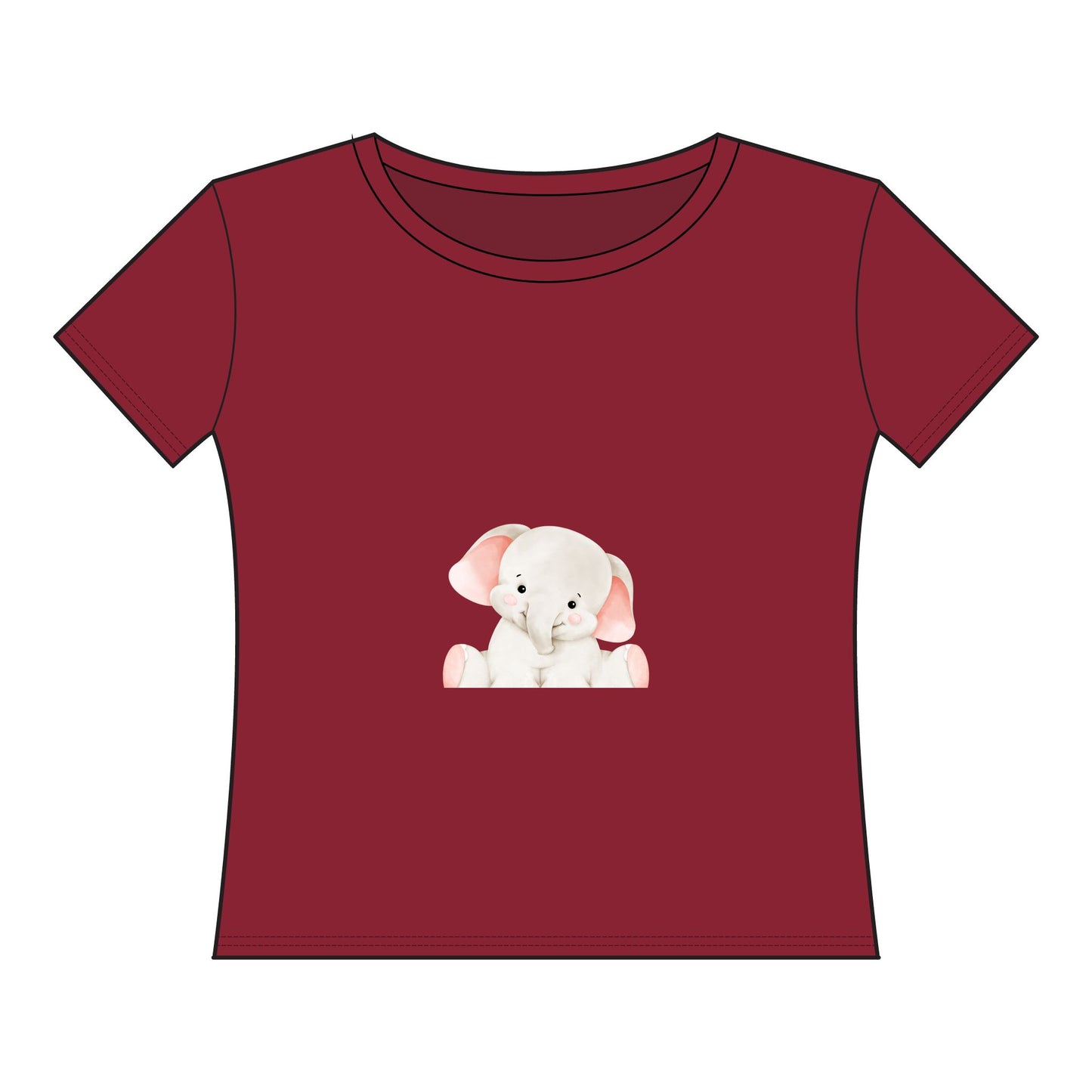 Women's Curvy Fine Jersey Tee