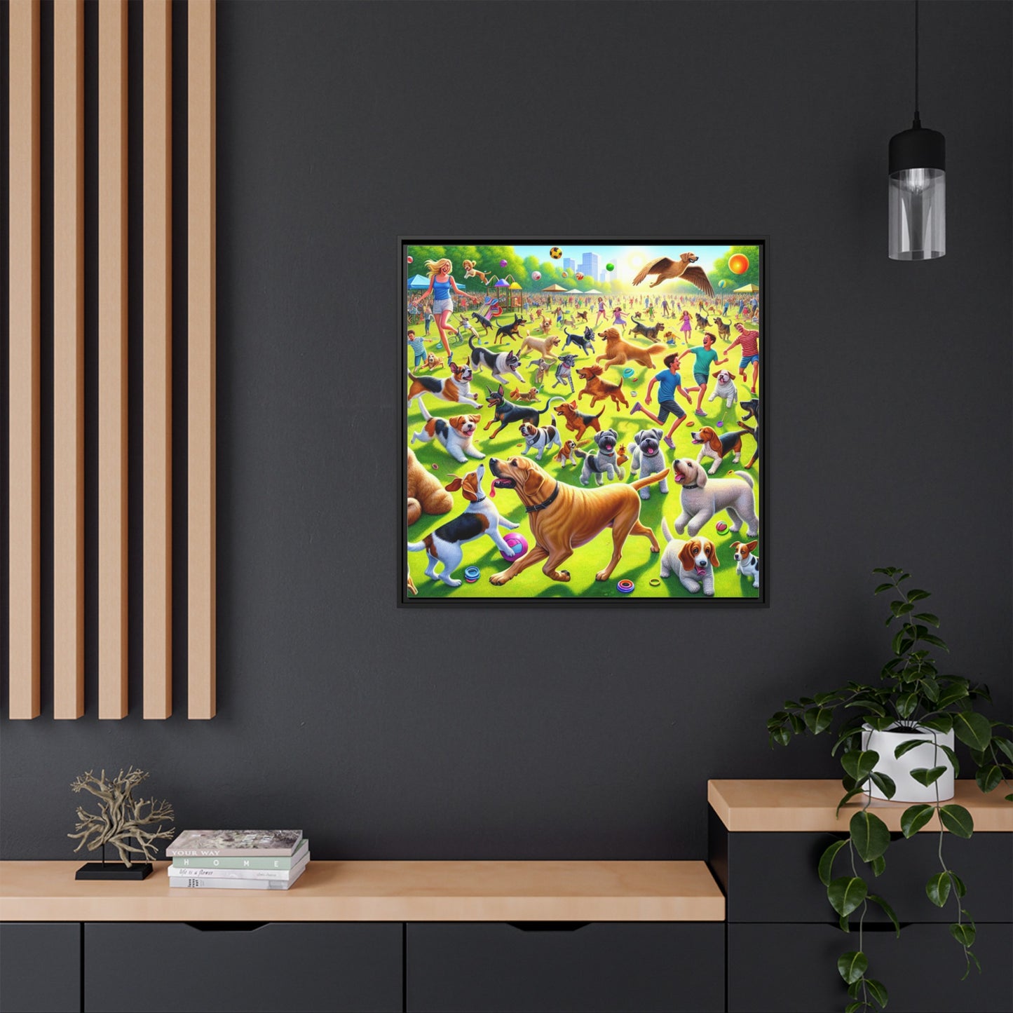 Matte Canvas, Framed (Multi-color)