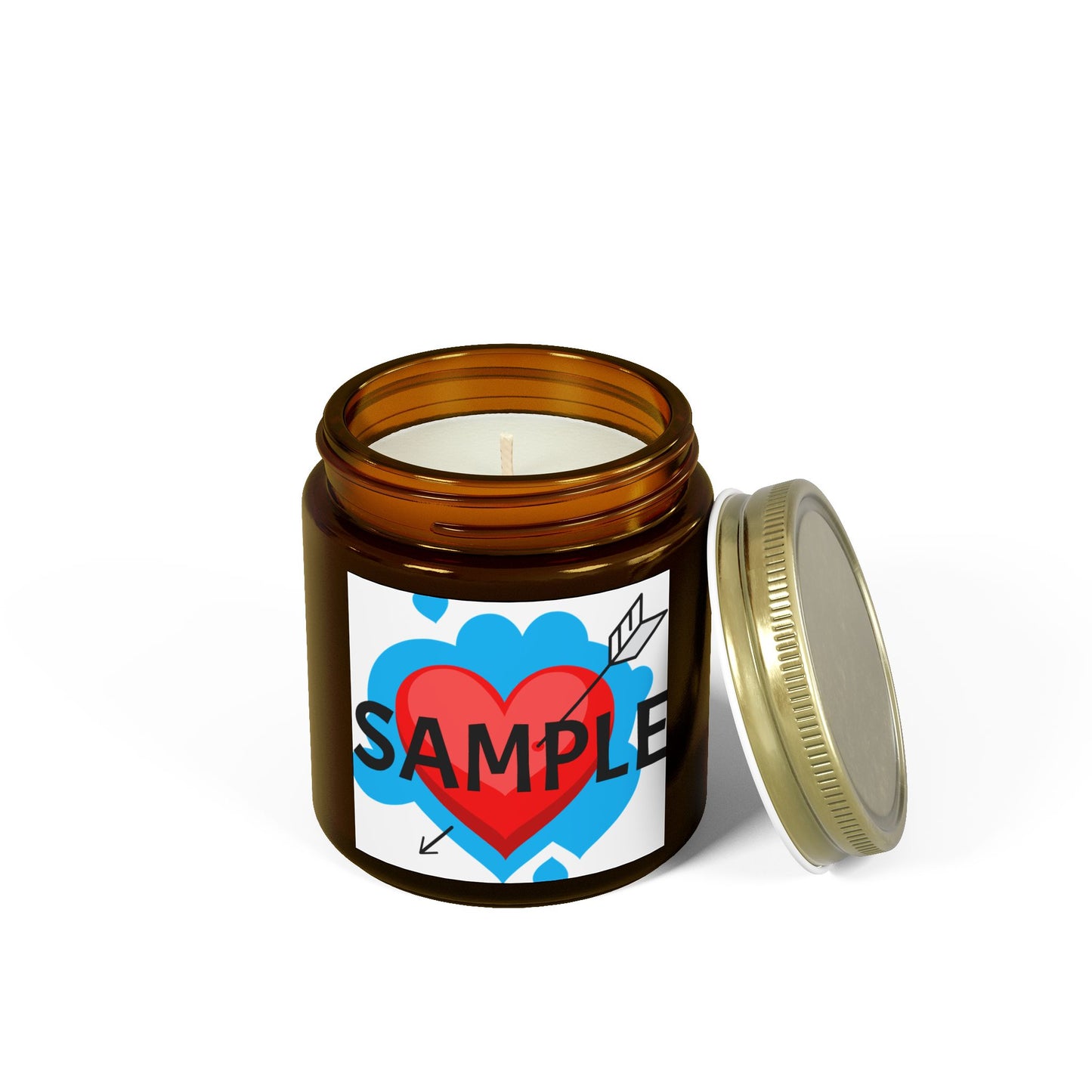 Heartfelt Coconut Apricot Scented Candles - Perfect for Gifts and Celebrations