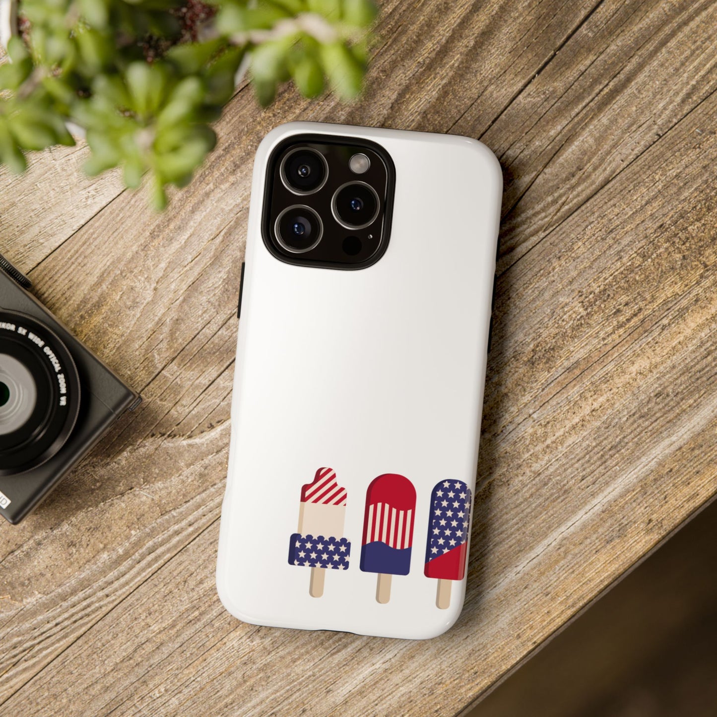 Patriotic Phone Case - Tough Cases with Ice Cream Popsicle Design