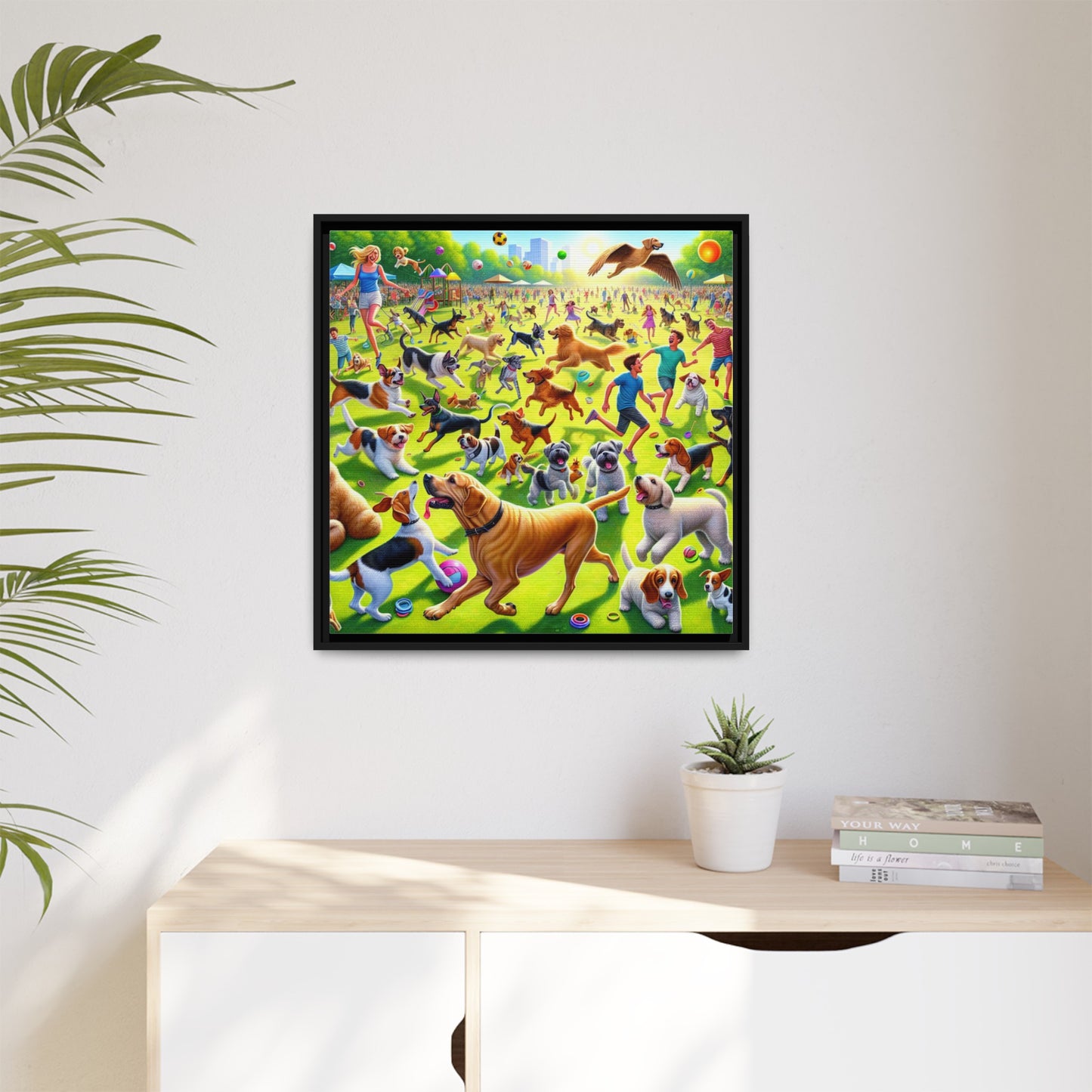 Matte Canvas, Framed (Multi-color)