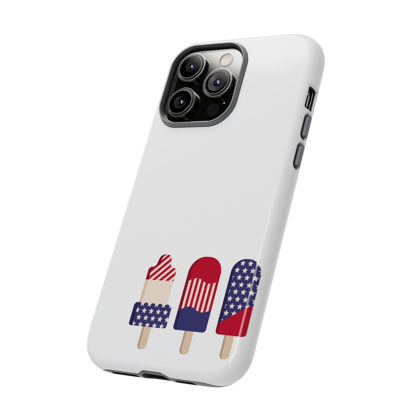Patriotic Phone Case - Tough Cases with Ice Cream Popsicle Design