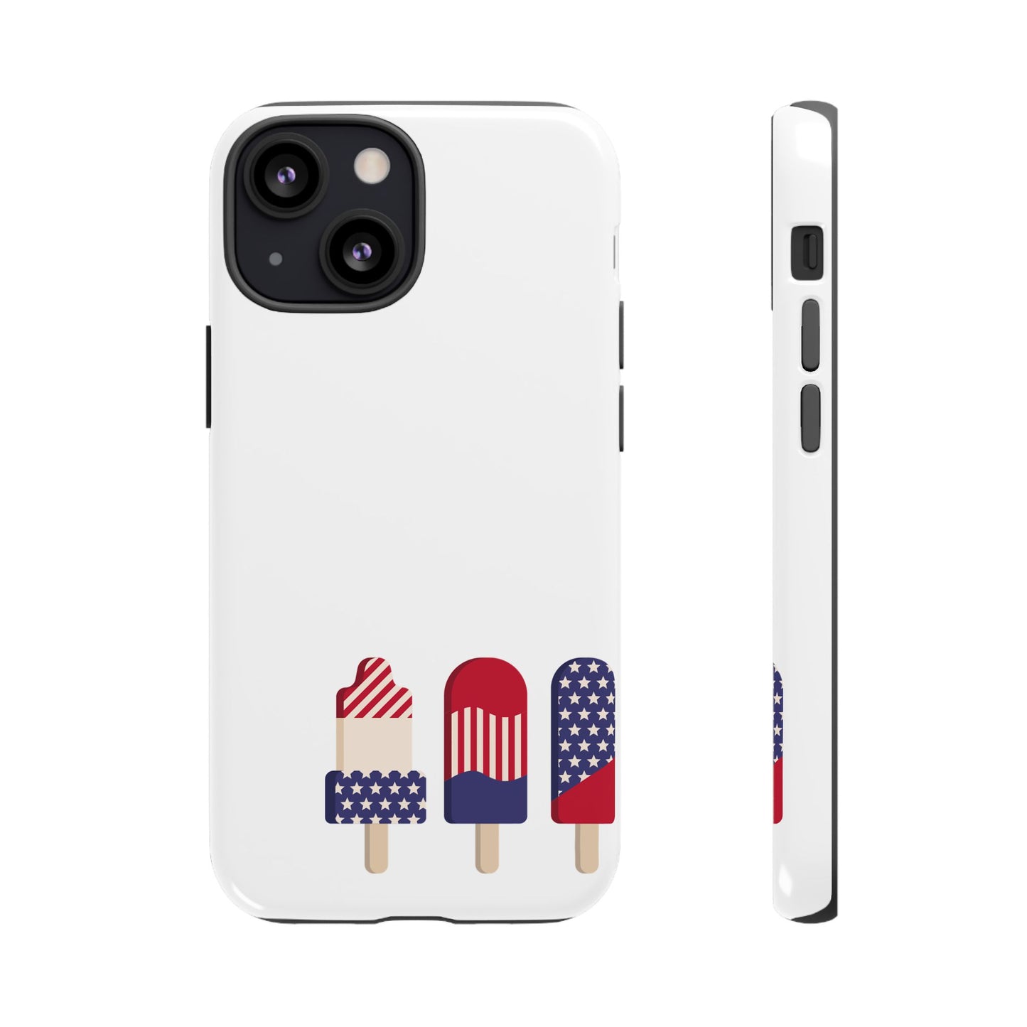 Patriotic Phone Case - Tough Cases with Ice Cream Popsicle Design