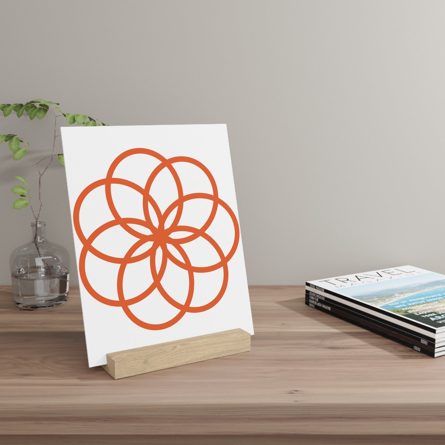 Decorative Gallery Board with Stand - Modern Art Display for Home & Office