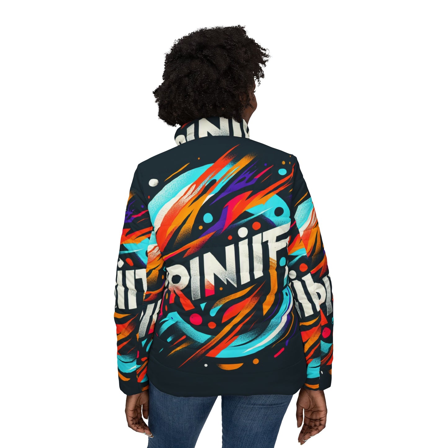 Women’s Puffer Jacket (AOP)