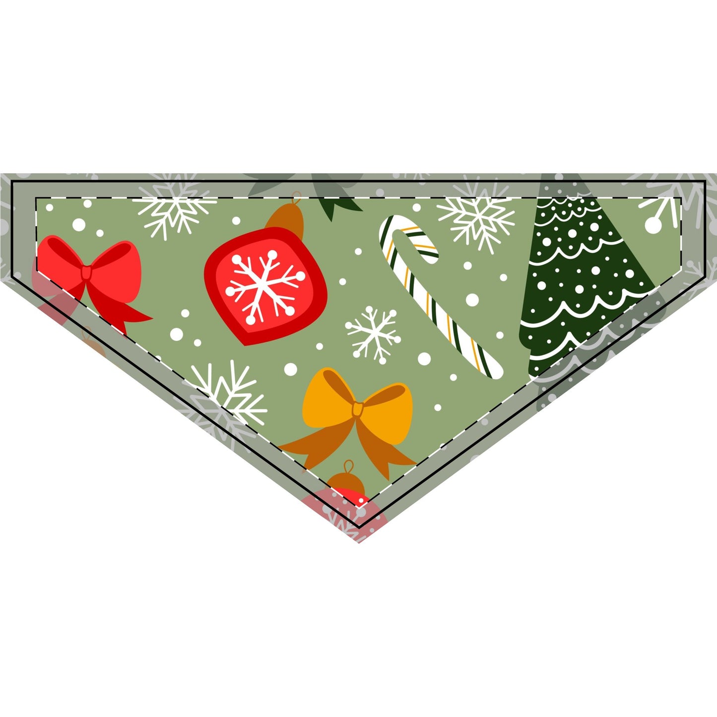 Festive Clip-on Pet Bandana with Fox Design - Perfect for Holidays & Special Occasions