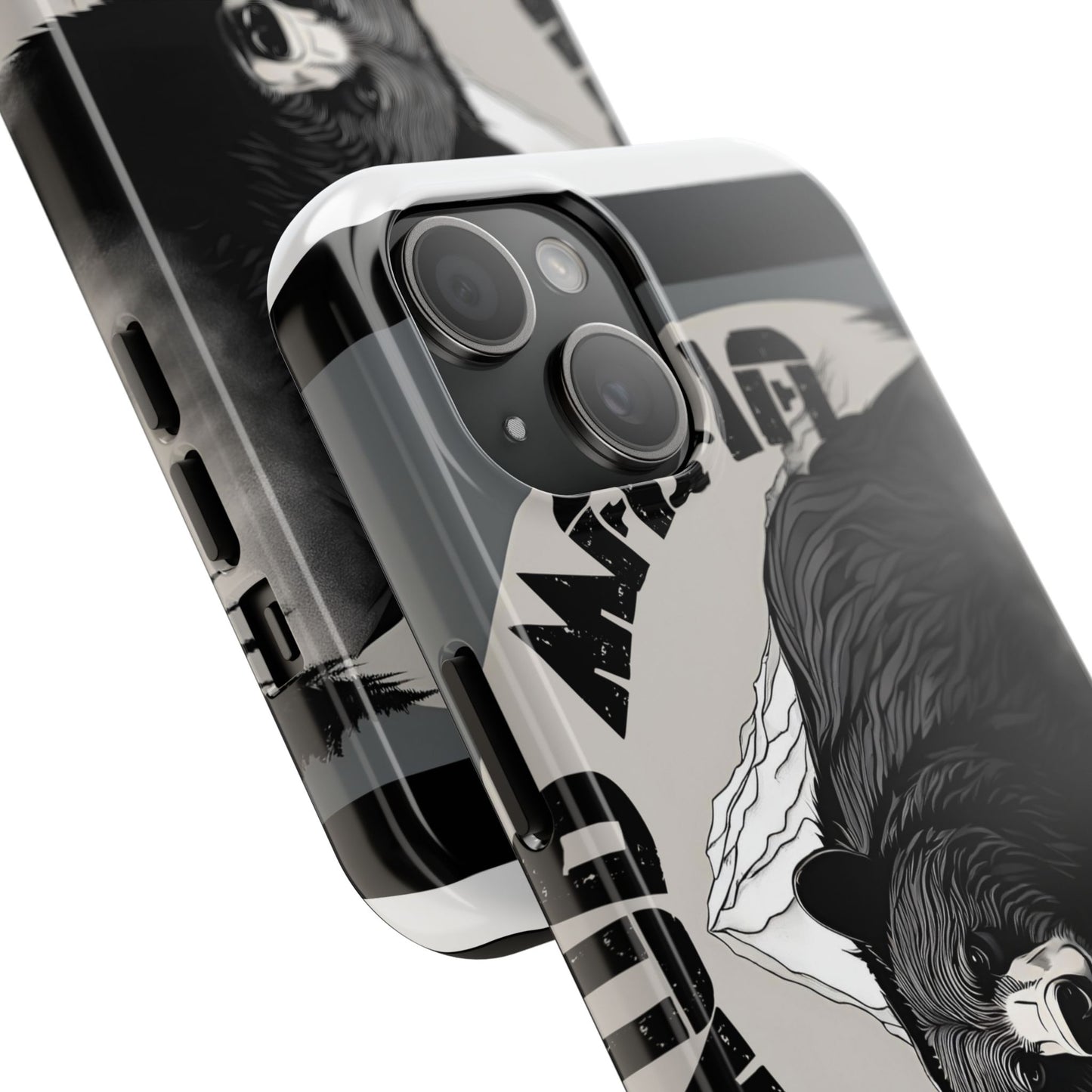 Wildlife Tough Phone Case featuring Majestic Bear Design - Adventure Ready & Durable