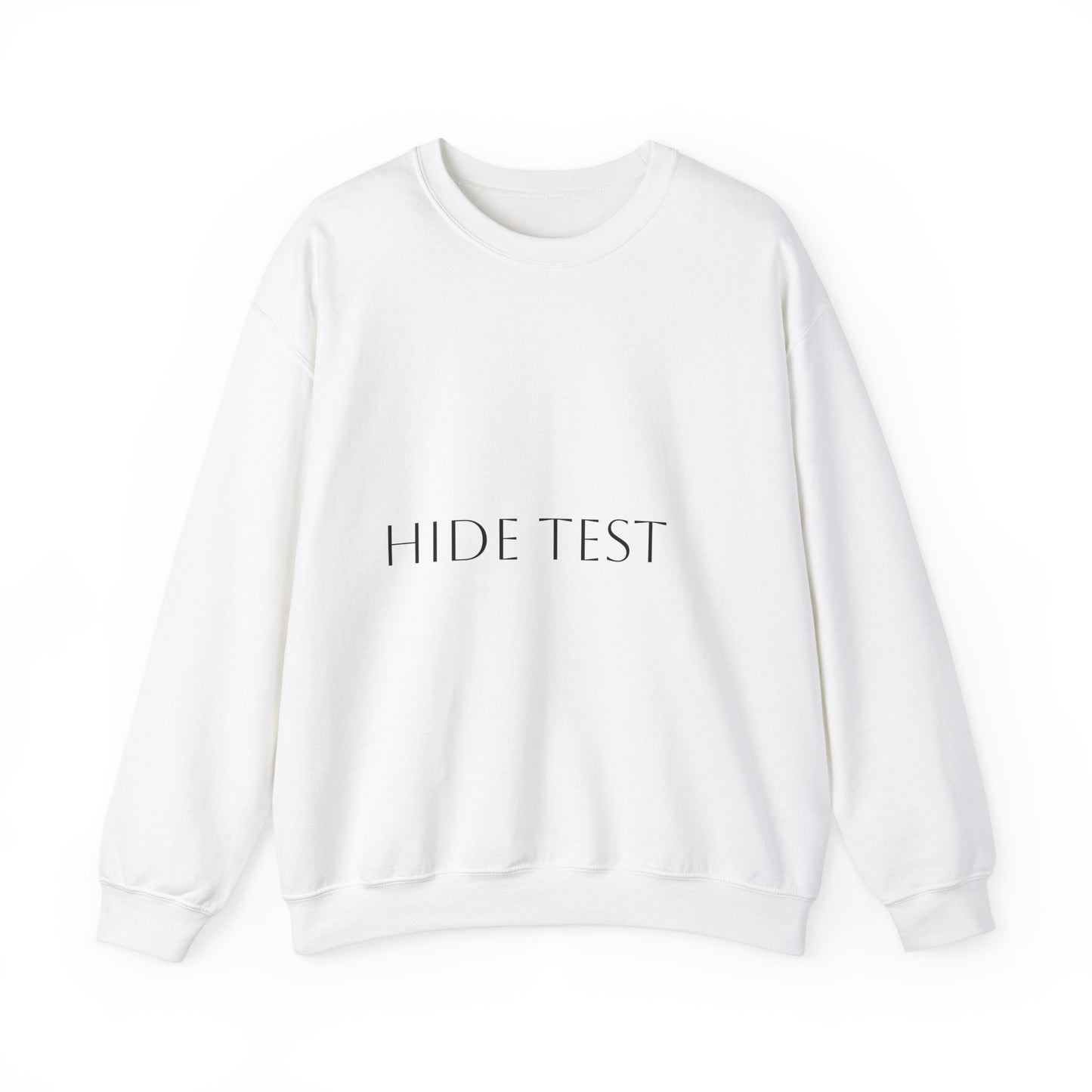 Unisex Heavy Blend™ Crewneck Sweatshirt - Casual Comfort with 'HIDE TEST' Design