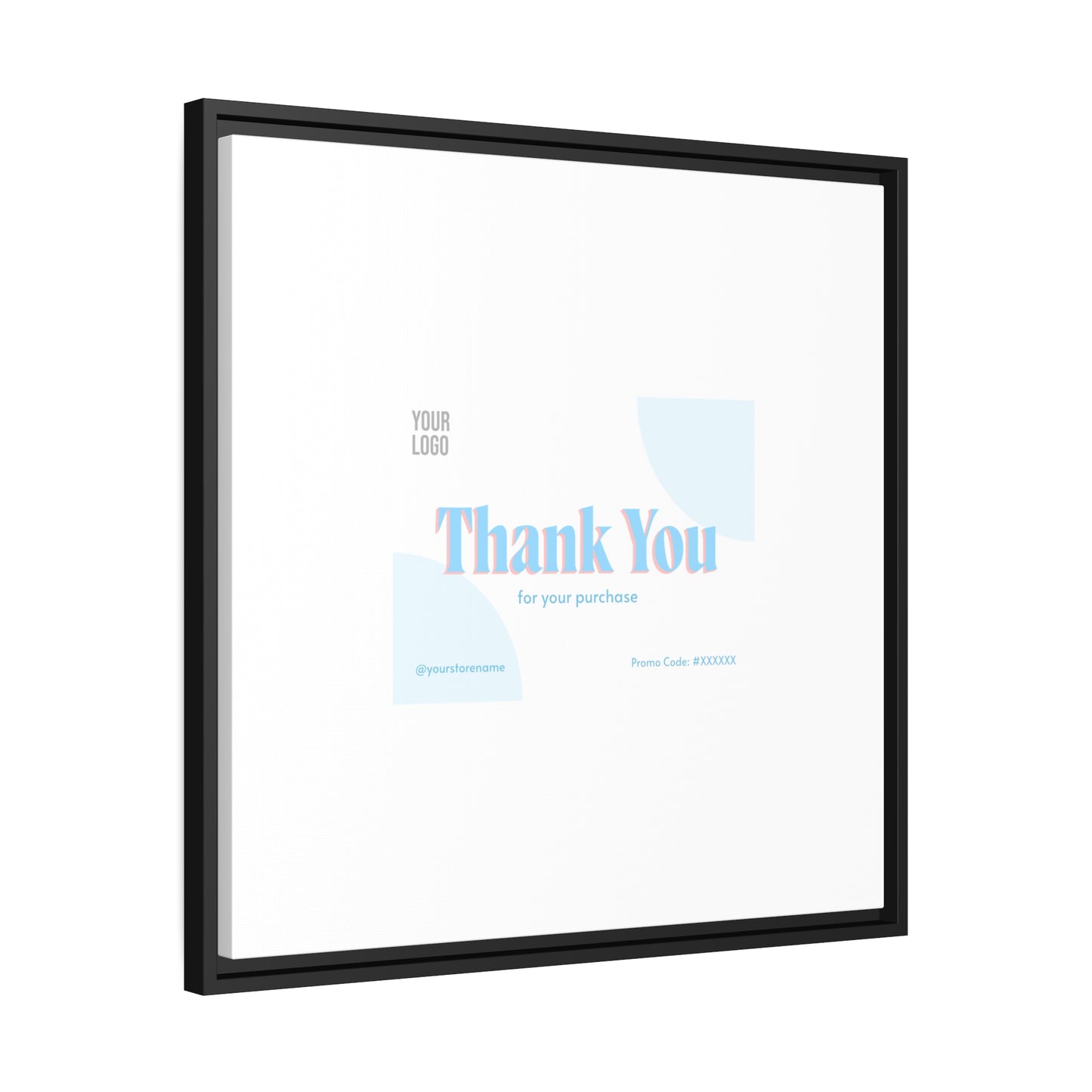 Matte Canvas, Black Frame