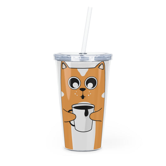 Plastic Tumbler with Straw TI-60944