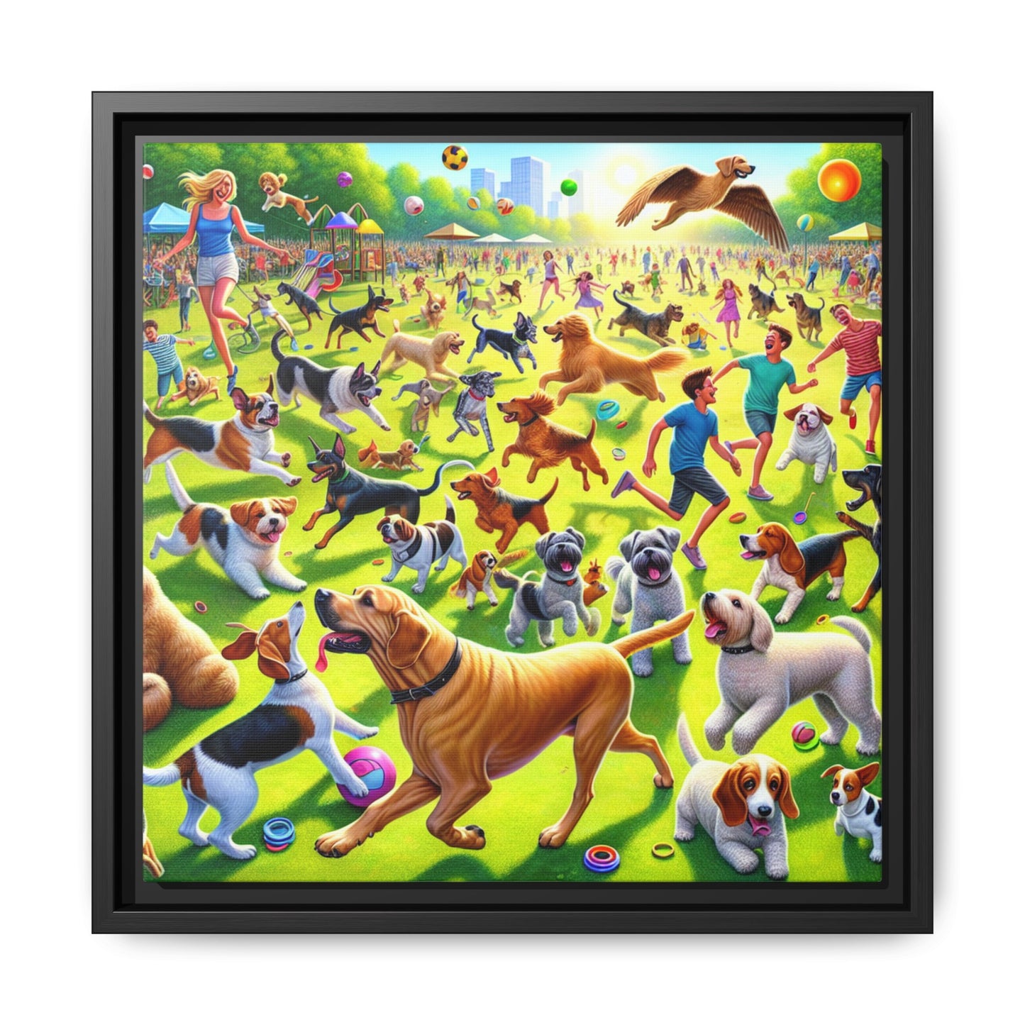 Matte Canvas, Framed (Multi-color)