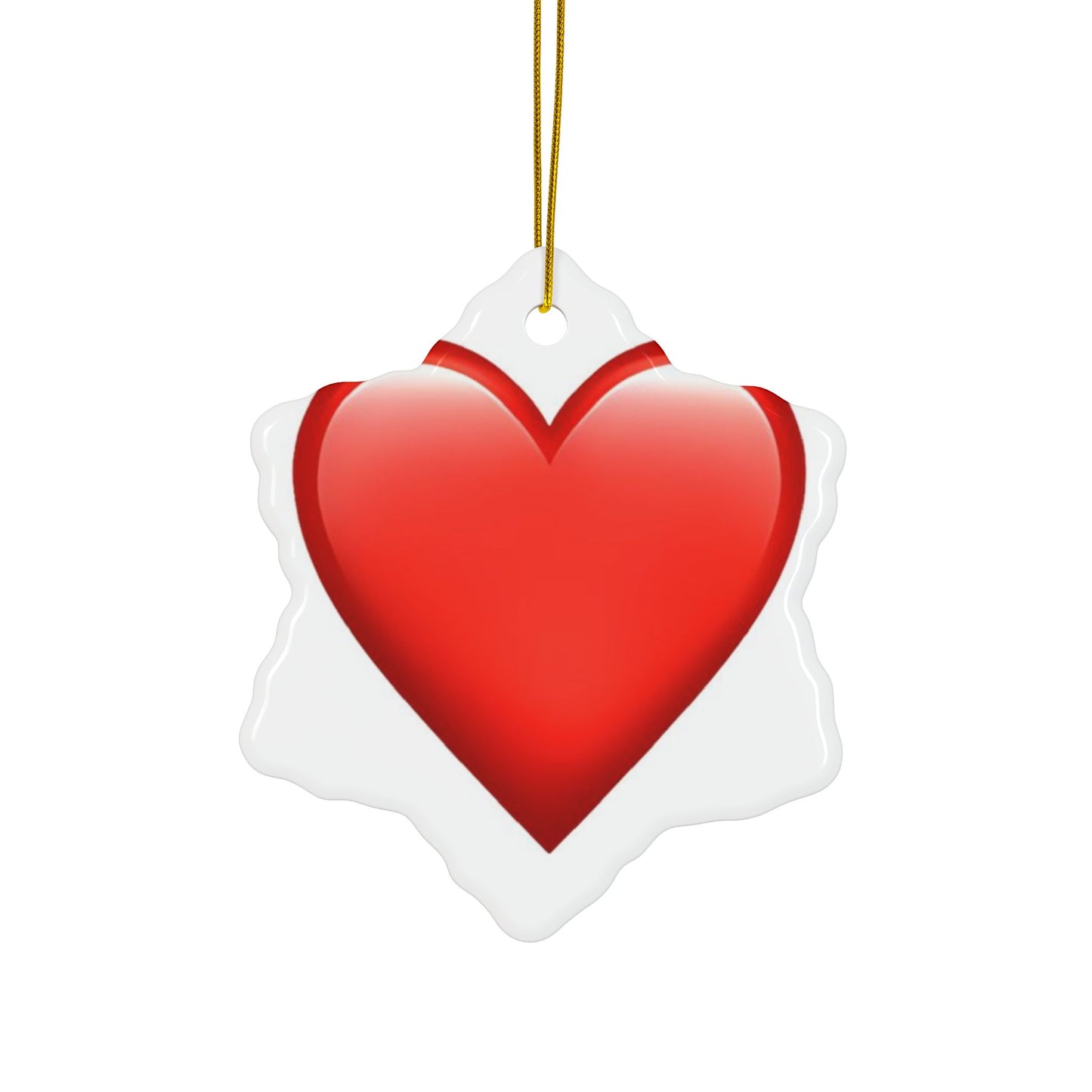 Double-Sided Decorative Ceramic Ornaments – Science & Heart Designs for Holidays