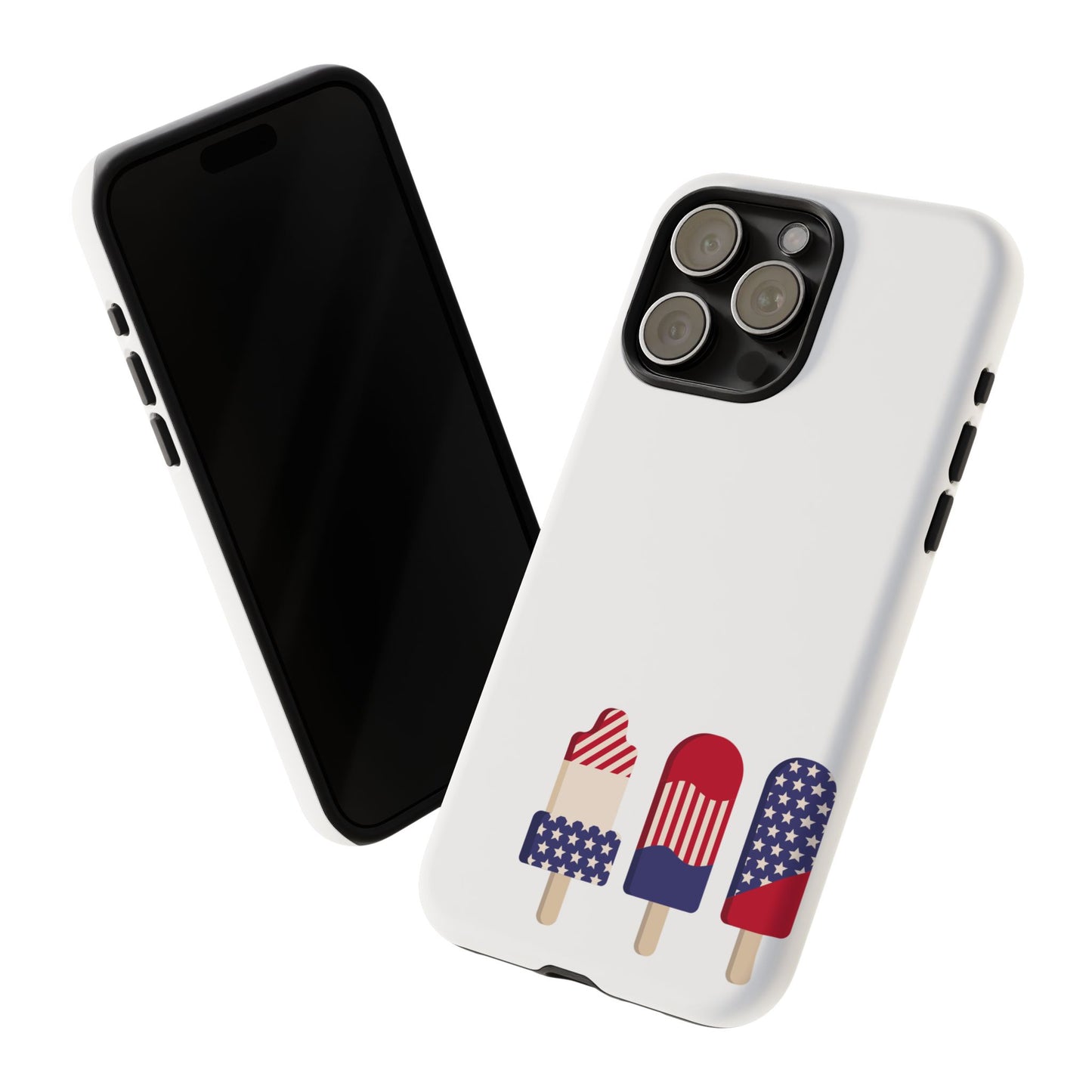 Patriotic Phone Case - Tough Cases with Ice Cream Popsicle Design