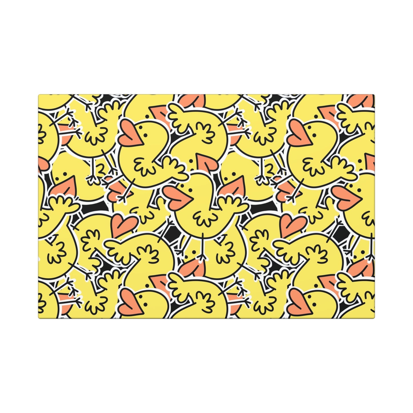 Whimsical Duck Canvas Art Wraps - Fun Home Decor for Kids' Rooms