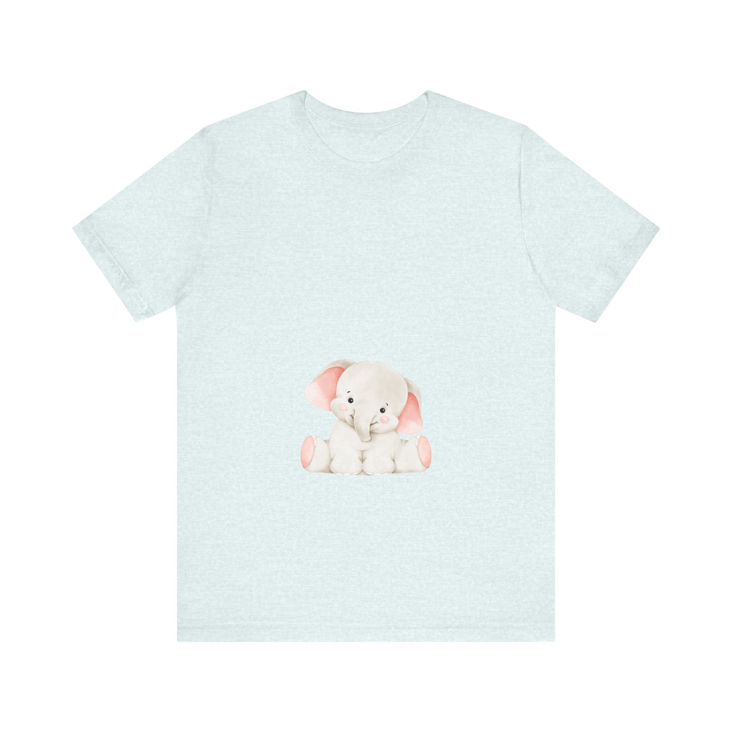 Cute Elephant Graphic Unisex Tee - Adorable Animal Lover Shirt