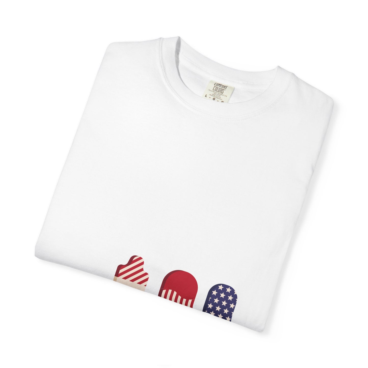 Patriotic Popsicle T-Shirt, Summer Tee, USA Flag Shirt, Independence Day Outfit, Unisex T-Shirt, Casual Wear