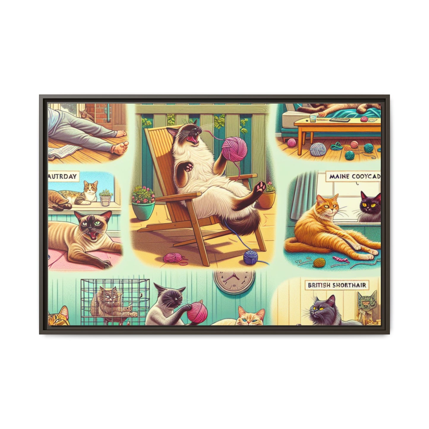 Matte Canvas, Framed (Multi-color)