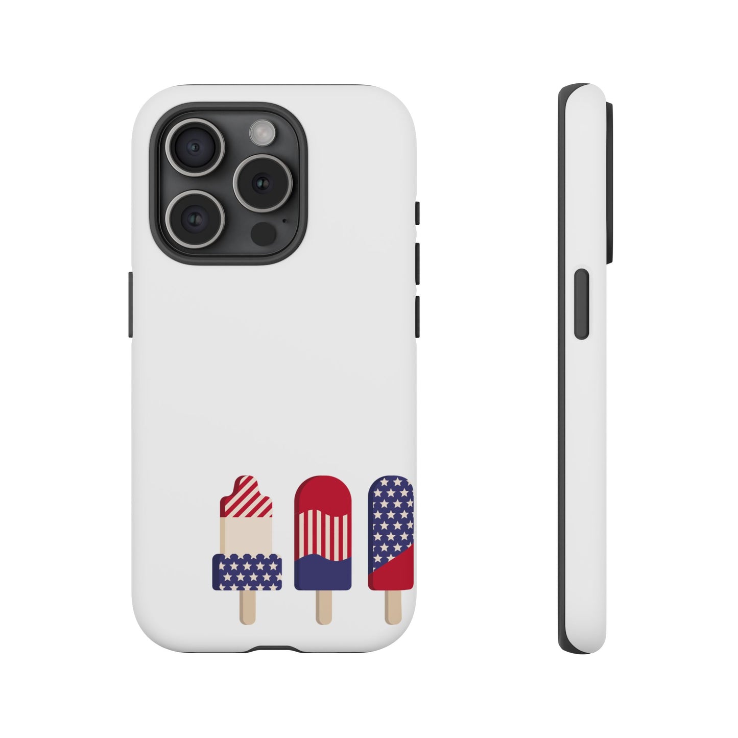 Patriotic Phone Case - Tough Cases with Ice Cream Popsicle Design