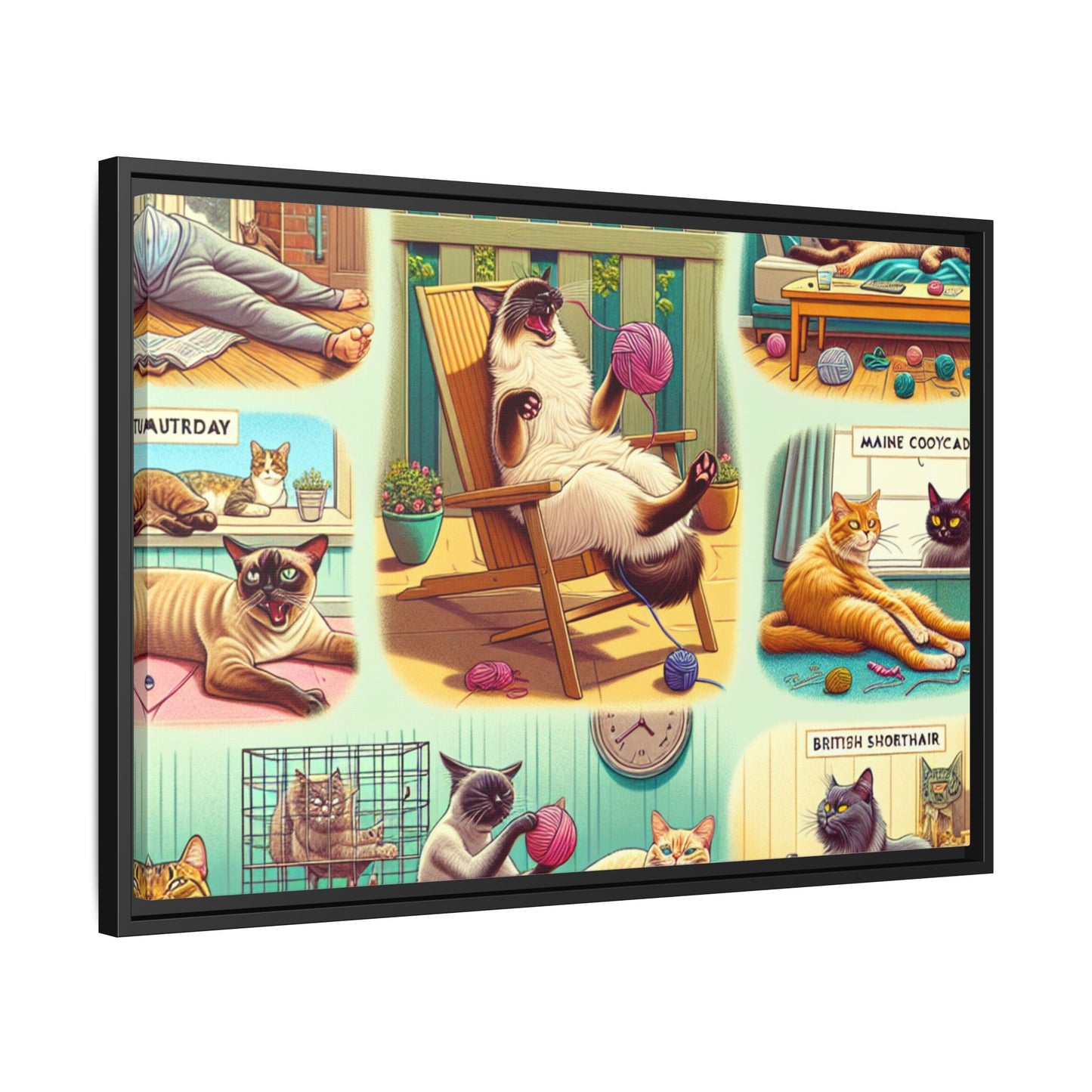 Matte Canvas, Framed (Multi-color)