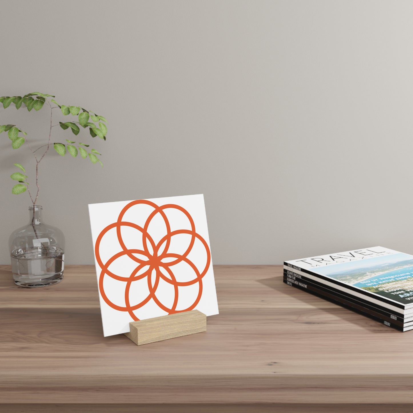 Decorative Gallery Board with Stand - Modern Art Display for Home & Office