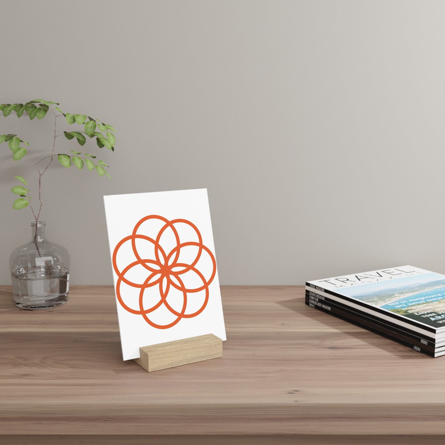 Decorative Gallery Board with Stand - Modern Art Display for Home & Office