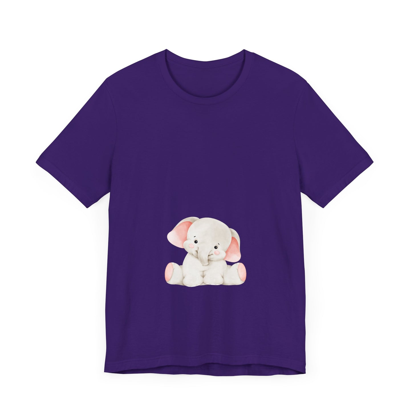 Cute Elephant Graphic Unisex Tee - Adorable Animal Lover Shirt