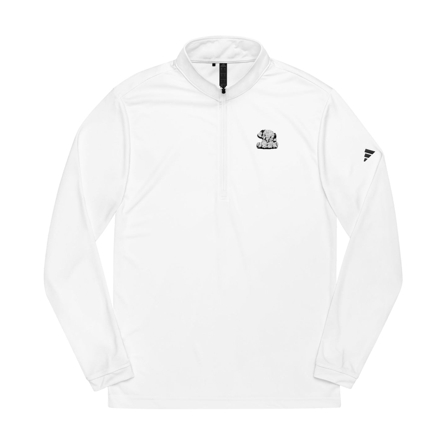 adidas® Embroidered Quarter-Zip Pullover - Stylish Activewear for Fitness Enthusiasts