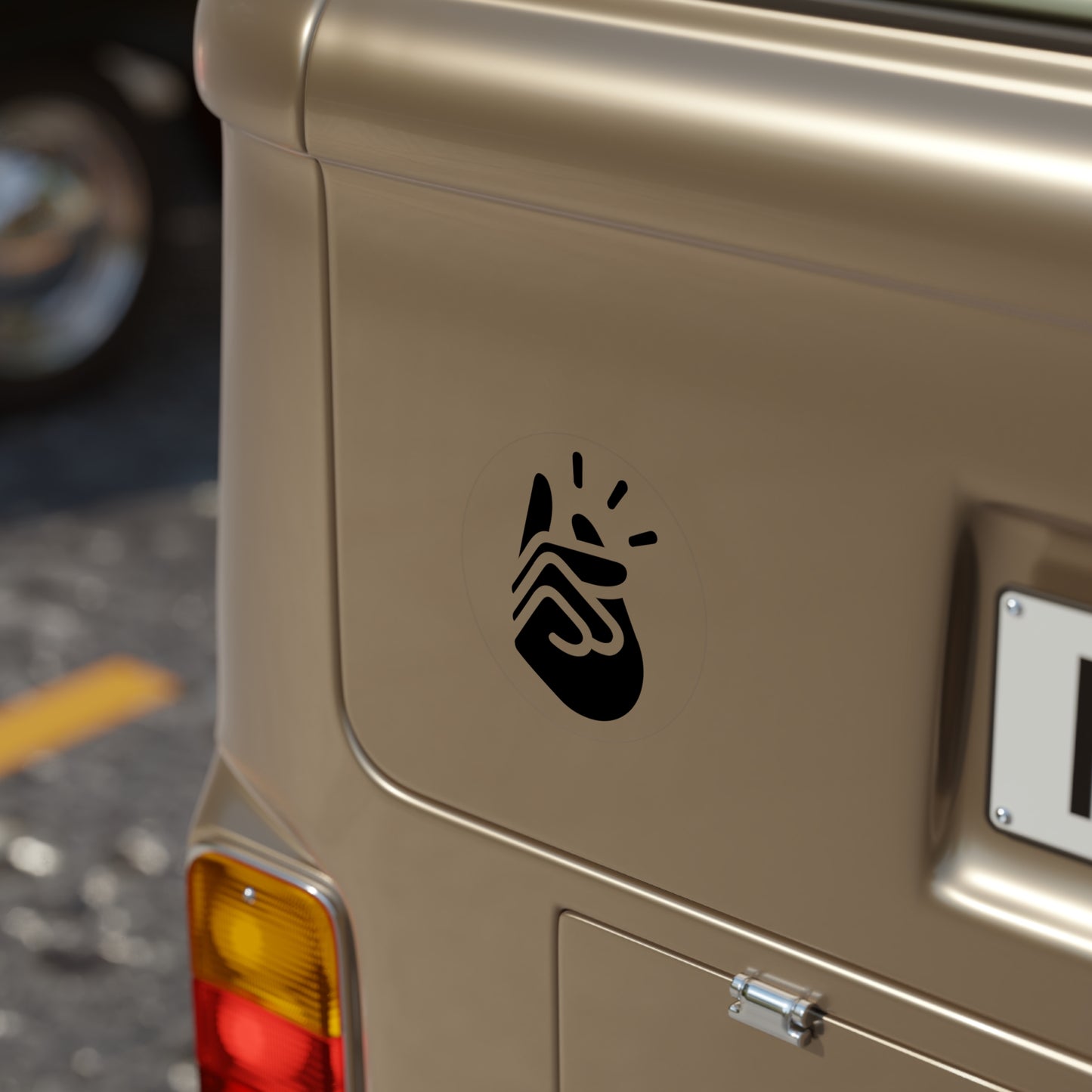 Transparent Outdoor Stickers, Round