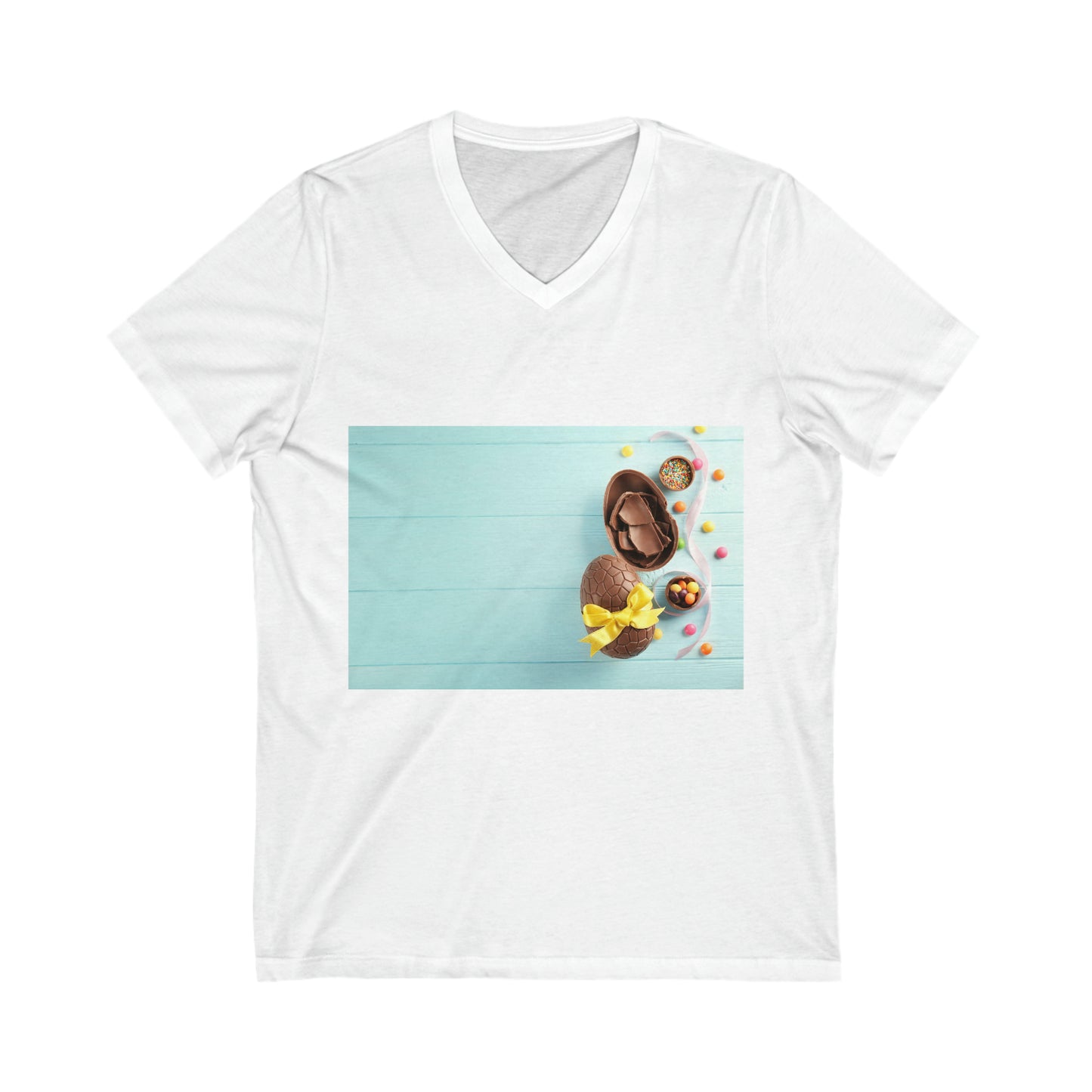 Unisex Jersey Short Sleeve V-Neck Tee TI-43649