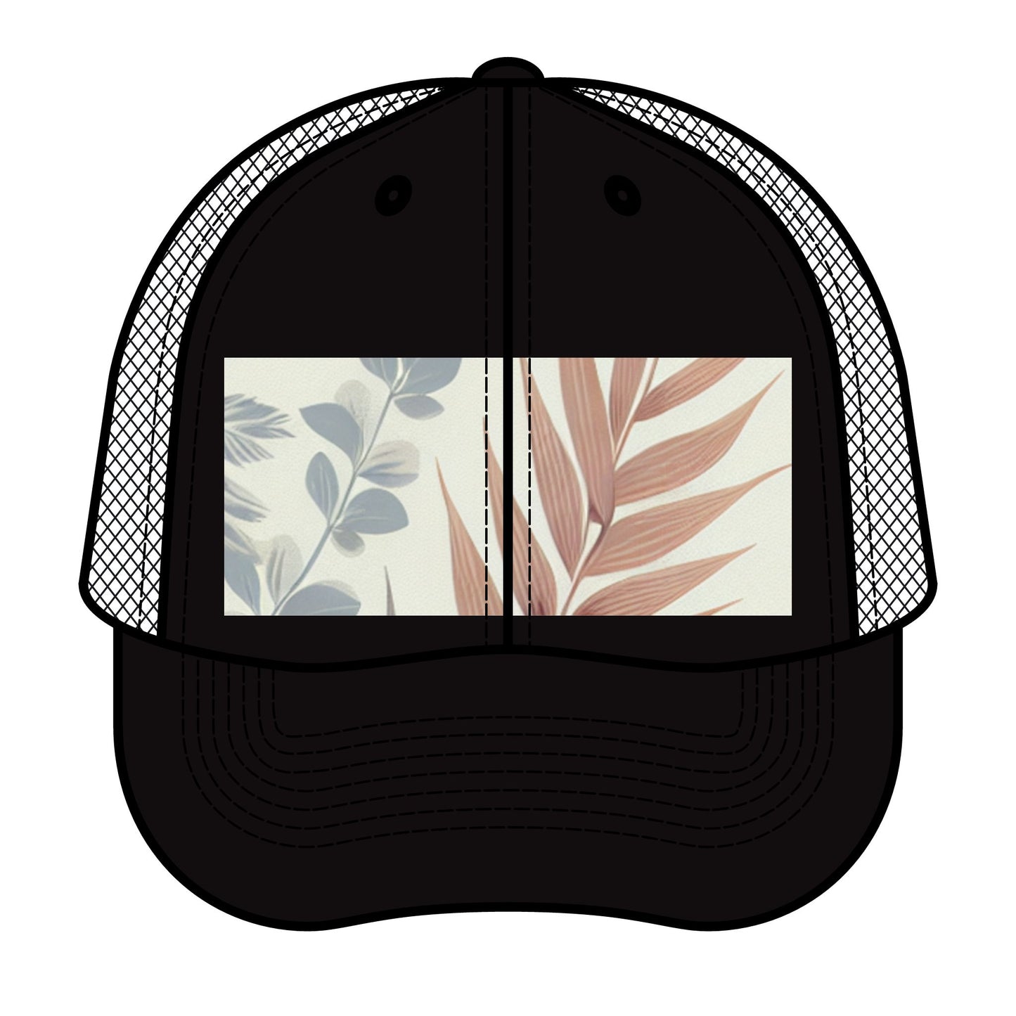 Retro Floral Trucker Hat - Stylish Summer Accessory for Outdoor Adventures