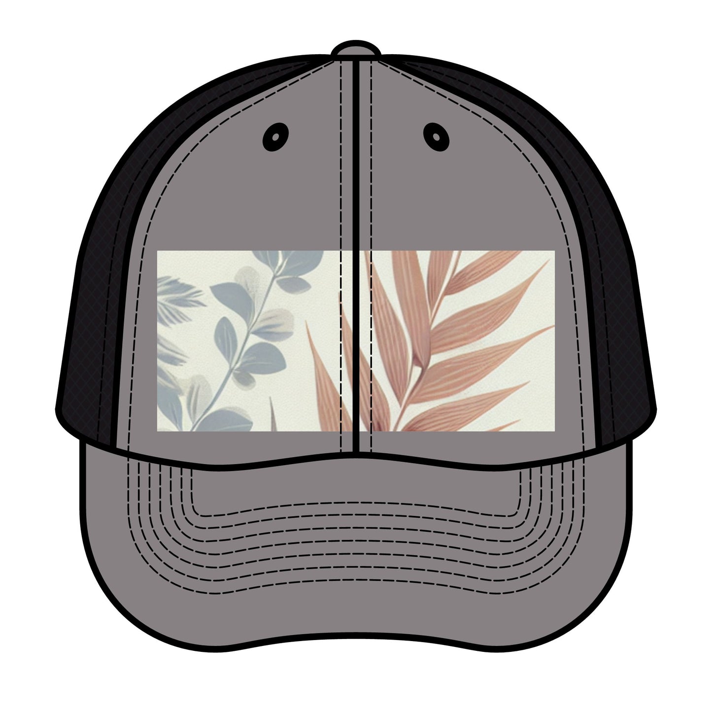 Retro Floral Trucker Hat - Stylish Summer Accessory for Outdoor Adventures