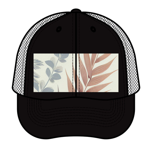 Retro Floral Trucker Hat - Stylish Summer Accessory for Outdoor Adventures