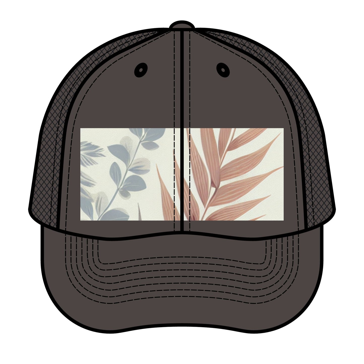 Retro Floral Trucker Hat - Stylish Summer Accessory for Outdoor Adventures